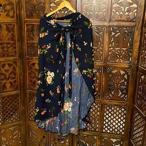 Wrap around floral skirt